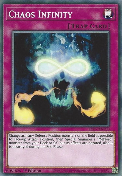 Chaos Infinity trading card from Legendary Duelists: Rage of Ra Chaos Infinity - Legendary Duelists: Rage of Ra YuGiOh trading card