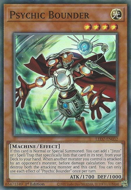 Psychic Bounder - Legendary Duelists: Rage of Ra YuGiOh trading card