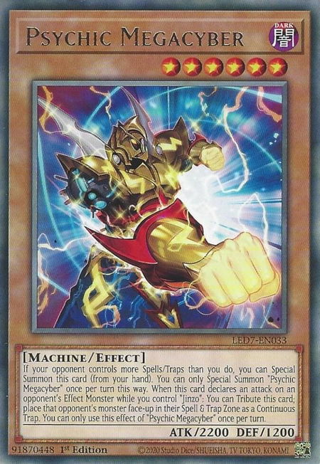 Psychic Megacyber - Legendary Duelists: Rage of Ra YuGiOh trading card