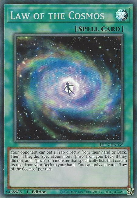 Law of the Cosmos - Legendary Duelists: Rage of Ra YuGiOh trading card
