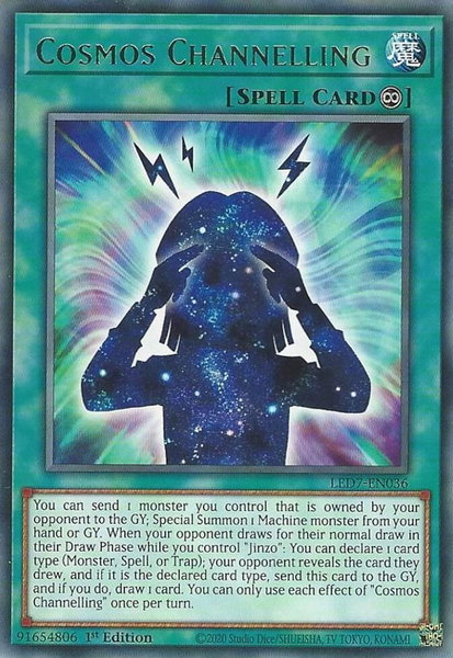 Cosmos Channelling trading card from Legendary Duelists: Rage of Ra Cosmos Channelling - Legendary Duelists: Rage of Ra YuGiOh trading card