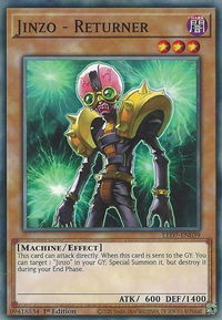 Jinzo - Returner - Legendary Duelists: Rage of Ra (LED7) #LED7-EN039 - Common / Short Print YuGiOh Trading Card