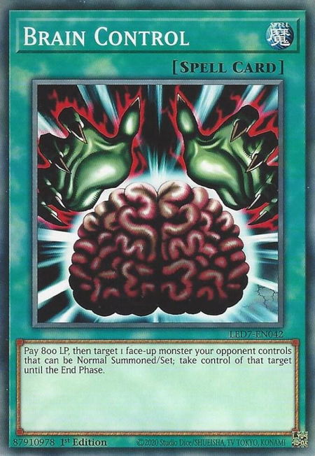 Brain Control - Legendary Duelists: Rage of Ra YuGiOh trading card