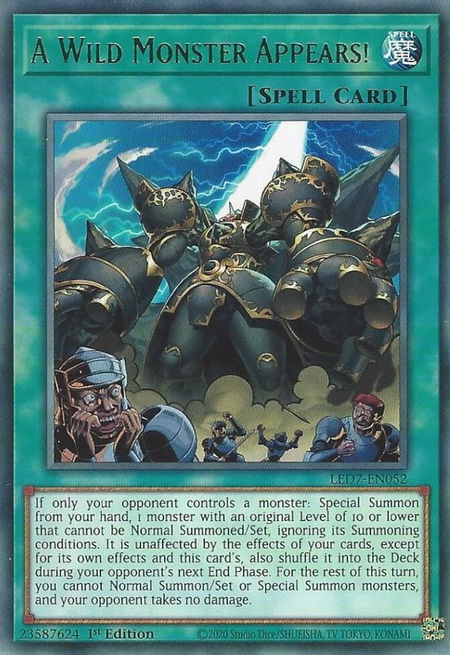 A Wild Monster Appears! - Legendary Duelists: Rage of Ra YuGiOh trading card