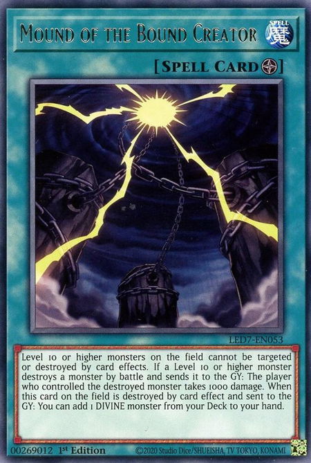 Mound of the Bound Creator - Legendary Duelists: Rage of Ra YuGiOh trading card