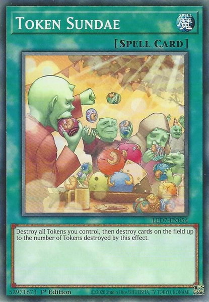Token Sundae trading card from Legendary Duelists: Rage of Ra Token Sundae - Legendary Duelists: Rage of Ra YuGiOh trading card