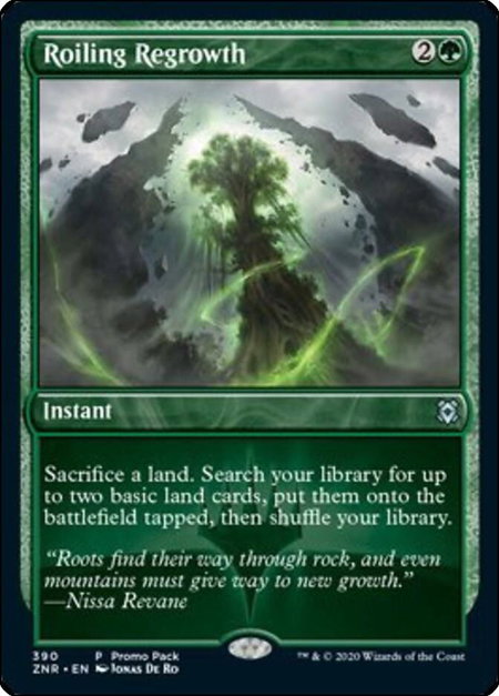 Roiling Regrowth - Promo Pack: Zendikar Rising Magic: The Gathering trading card