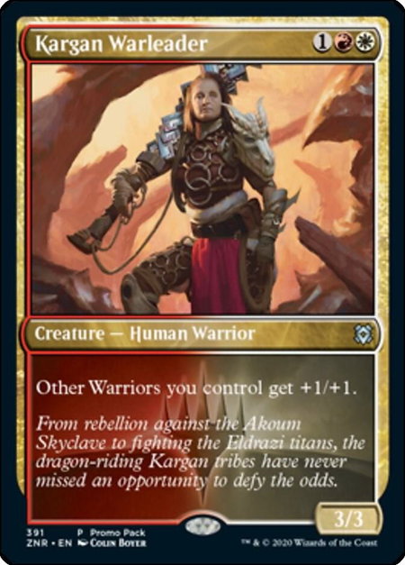 Kargan Warleader - Promo Pack: Zendikar Rising Magic: The Gathering trading card