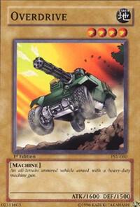 Overdrive trading card from Pharaoh's Servant Overdrive - Pharaoh's Servant YuGiOh trading card