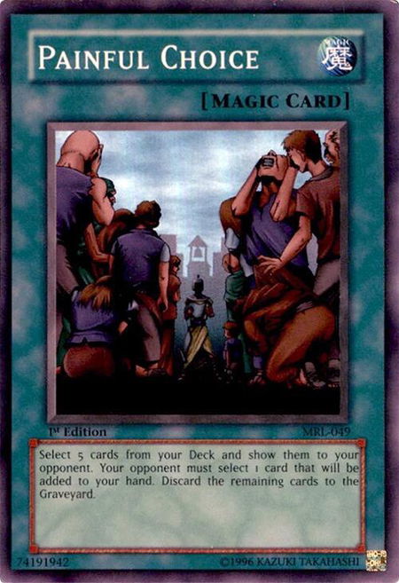 Painful Choice - Magic Ruler YuGiOh trading card