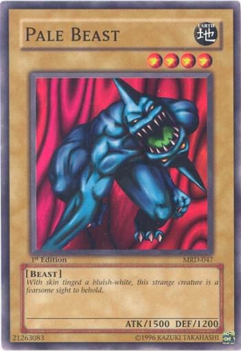 Pale Beast trading card from Metal Raiders Pale Beast - Metal Raiders YuGiOh trading card