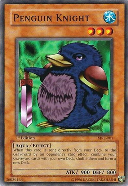 Penguin Knight trading card from Magic Ruler Penguin Knight - Magic Ruler YuGiOh trading card