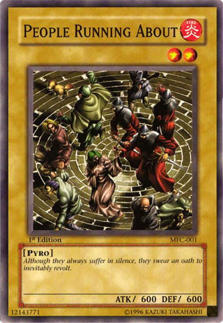 People Running About - Magician's Force YuGiOh trading card