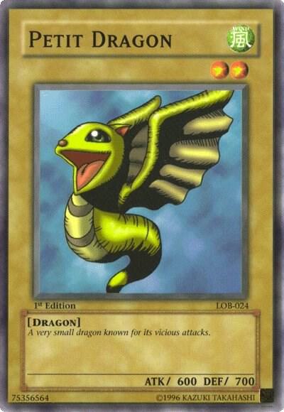 Petit Dragon - The Legend of Blue Eyes White Dragon YuGiOh trading card