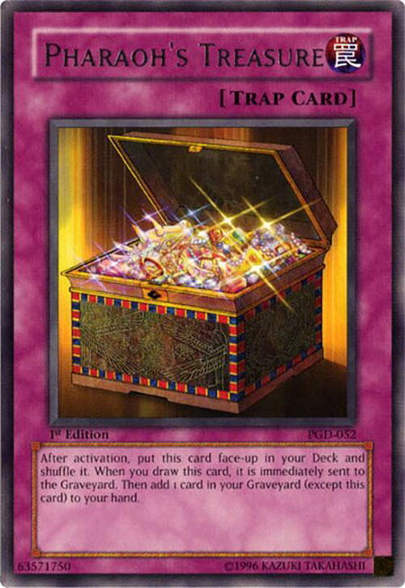 Pharaoh's Treasure trading card from Pharaonic Guardian Pharaoh's Treasure - Pharaonic Guardian YuGiOh trading card
