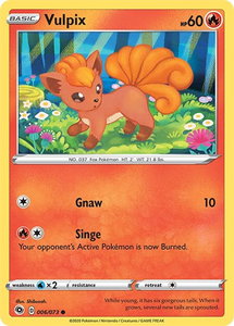 Vulpix - Champion's Path (CHP) #06/73 - Common Pokémon Trading Card