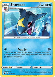 Sharpedo - Champion's Path (CHP) #12/73 - Uncommon Pokémon Trading Card