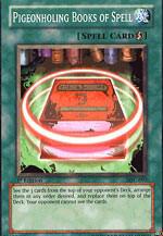Pigeonholing Books of Spell - Magician's Force YuGiOh trading card
