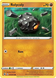 Rolycoly - Champion's Path (CHP) #31/73 - Common Pokémon Trading Card