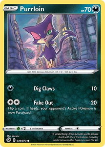 Purrloin - Champion's Path (CHP) #39/73 - Common Pokémon Trading Card