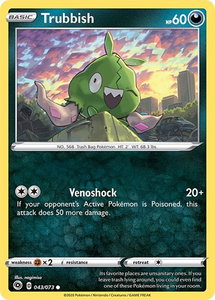 Trubbish - Champion's Path (CHP) #43/73 - Common Pokémon Trading Card