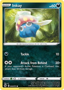 Inkay - Champion's Path (CHP) #44/73 - Common Pokémon Trading Card