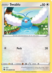 Swablu - Champion's Path (CHP) #48/73 - Common Pokémon Trading Card