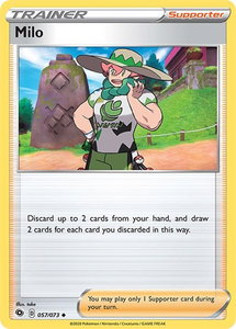 Milo - Champion's Path (CHP) #57/73 - Uncommon Pokémon Trading Card