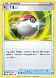 Poke Ball - Champion's Path (CHP) #59/73 - Common Pokémon Trading Card