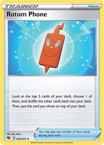 Rotom Phone - Champion's Path (CHP) #64/73 - Uncommon Pokémon Trading Card