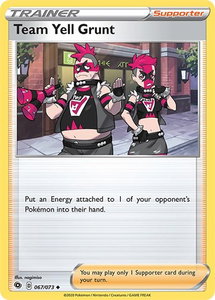 Team Yell Grunt - Champion's Path (CHP) #67/73 - Uncommon Pokémon Trading Card