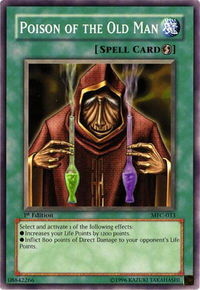 Poison of the Old Man - Magician's Force (MFC) #MFC-033 - Common / Short Print YuGiOh Trading Card