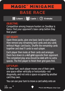Magic Minigame: Base Race - Zendikar Rising (ZNR) #1 - Special Magic: The Gathering Trading Card