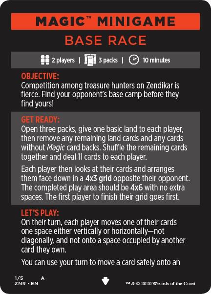 Magic Minigame: Base Race - Zendikar Rising Magic: The Gathering trading card