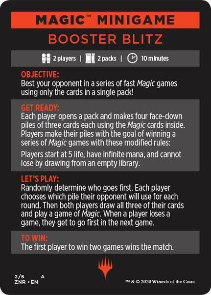 Magic Minigame: Booster Blitz - Zendikar Rising Magic: The Gathering trading card