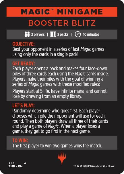 Magic Minigame: Booster Blitz - Zendikar Rising Magic: The Gathering trading card