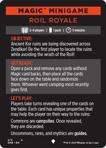 Magic Minigame: Roil Royale - Zendikar Rising (ZNR) #4 - Special Magic: The Gathering Trading Card