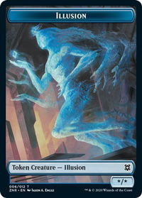 Illusion Token - Zendikar Rising (ZNR) #6 - Token Magic: The Gathering Trading Card