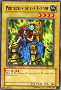 Protector of the Throne - Metal Raiders (MRD) #MRD-087 - Common / Short Print YuGiOh Trading Card