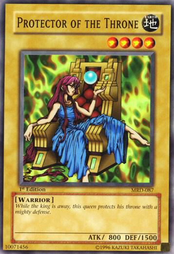 Protector of the Throne - Metal Raiders YuGiOh trading card