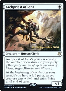 Archpriest of Iona - Prerelease Cards (PRE) #5s - Rare Magic: The Gathering Trading Card