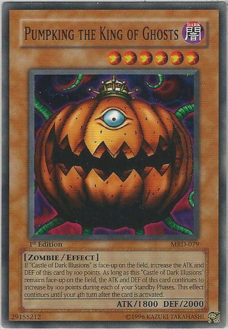 Pumpking the King of Ghosts - Metal Raiders YuGiOh trading card