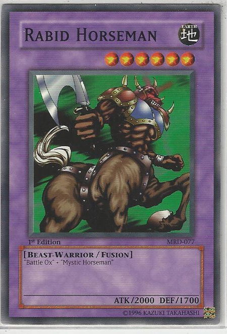 Rabid Horseman - Metal Raiders YuGiOh trading card