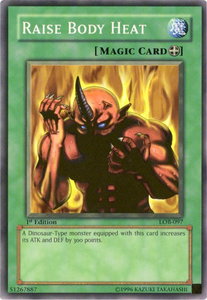 Raise Body Heat - The Legend of Blue Eyes White Dragon (LOB) #LOB-097 - Common / Short Print YuGiOh Trading Card