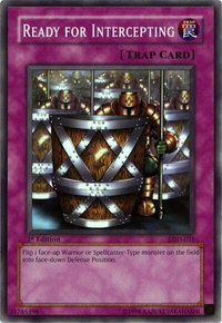 Ready for Intercepting - Legacy of Darkness (LOD) #LOD-031 - Common / Short Print YuGiOh Trading Card