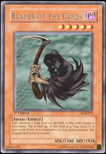 Reaper of the Cards - The Legend of Blue Eyes White Dragon (LOB) #LOB-071 - Rare YuGiOh Trading Card
