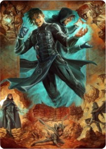 Jace, Mirror Mage Art Card (2/81) - Art Series: Zendikar Rising (ASZNR) #2 - Special Magic: The Gathering Trading Card