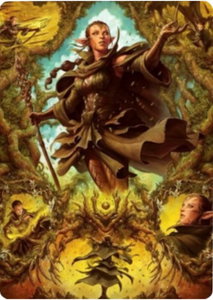 Nissa of Shadowed Boughs Art Card (6/81) - Art Series: Zendikar Rising (ASZNR) #6 - Special Magic: The Gathering Trading Card