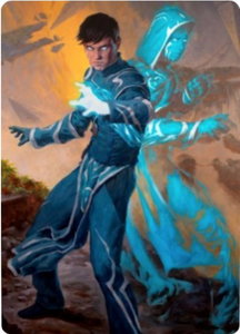 Jace, Mirror Mage Art Card (1/81) - Art Series: Zendikar Rising (ASZNR) #1 - Special Magic: The Gathering Trading Card
