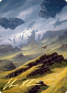Plains Art Card (9/81) (Gold-Stamped Signature) - Art Series: Zendikar Rising (ASZNR) #9 - Special Magic: The Gathering Trading Card